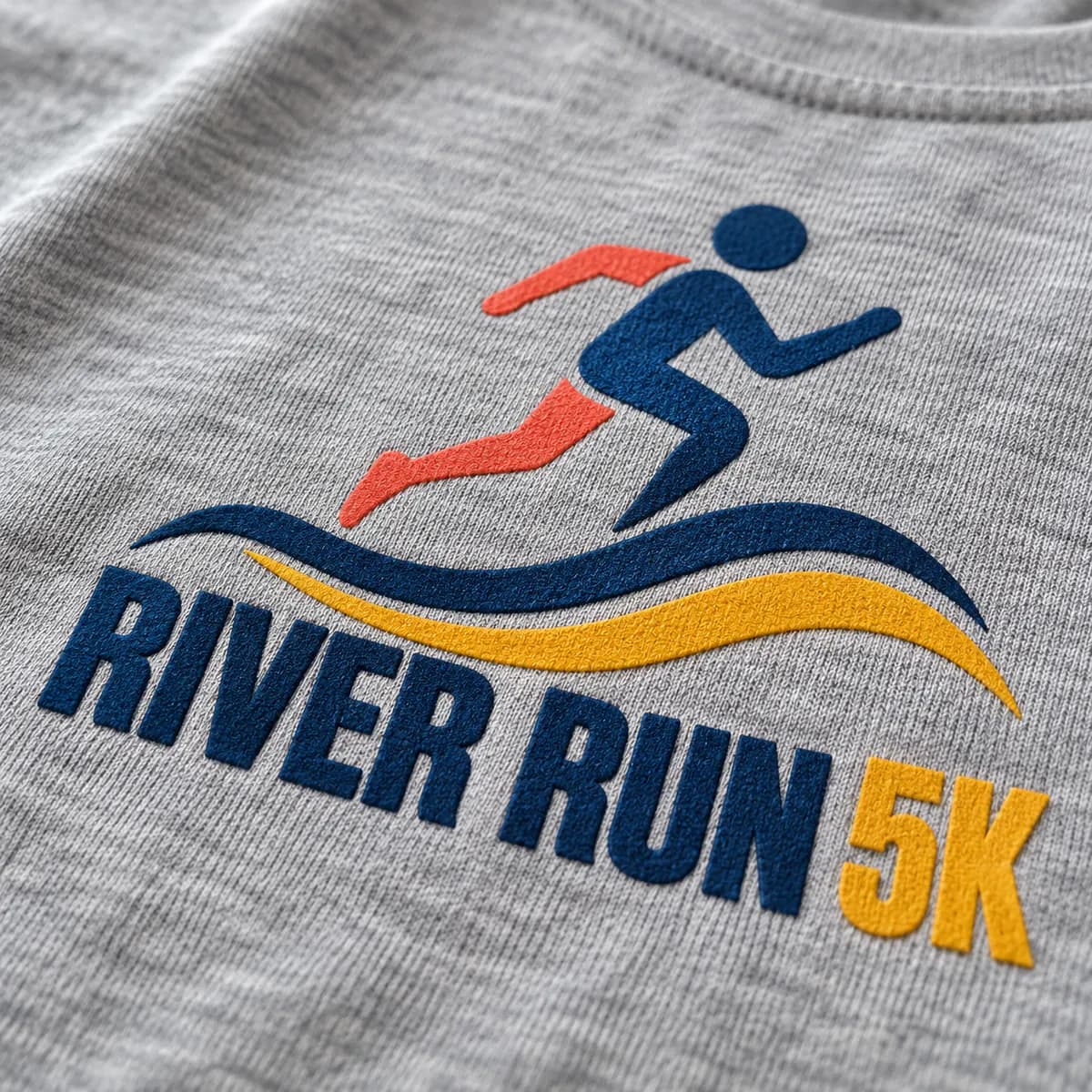 Screen printed t-shirt made from vector artwork