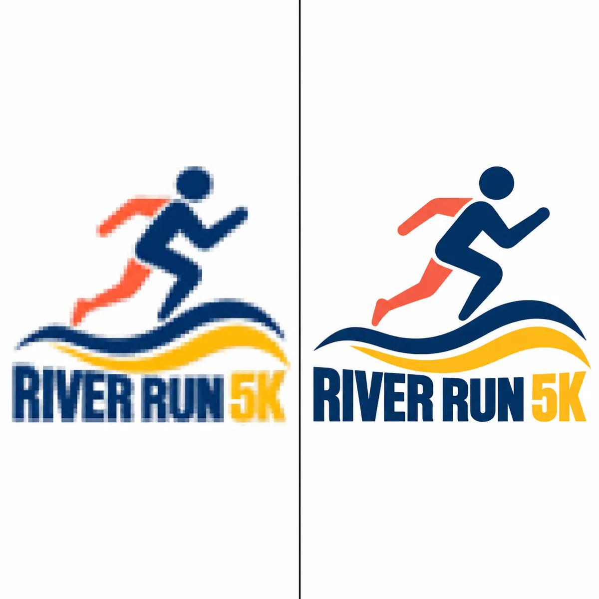Low-resolution logo rebuilt as vector artwork